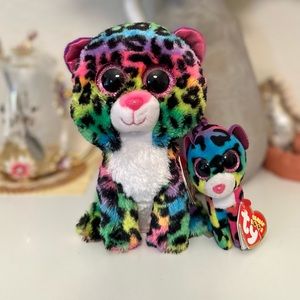 TY Beanie Boo “DOTTY” and mini Dotty keychain